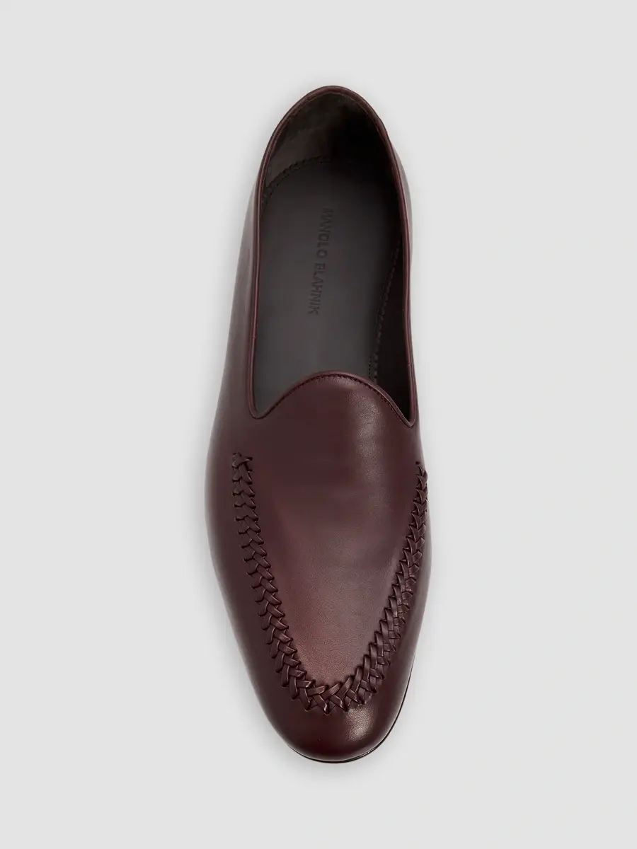 Manolo Blahnik Men's Brera Braided-Apron Leather Loafers | Thumbnail 6 Manolo Blahnik Men's Brera Braided-Apron Leather Loafers | Thumbnail 6