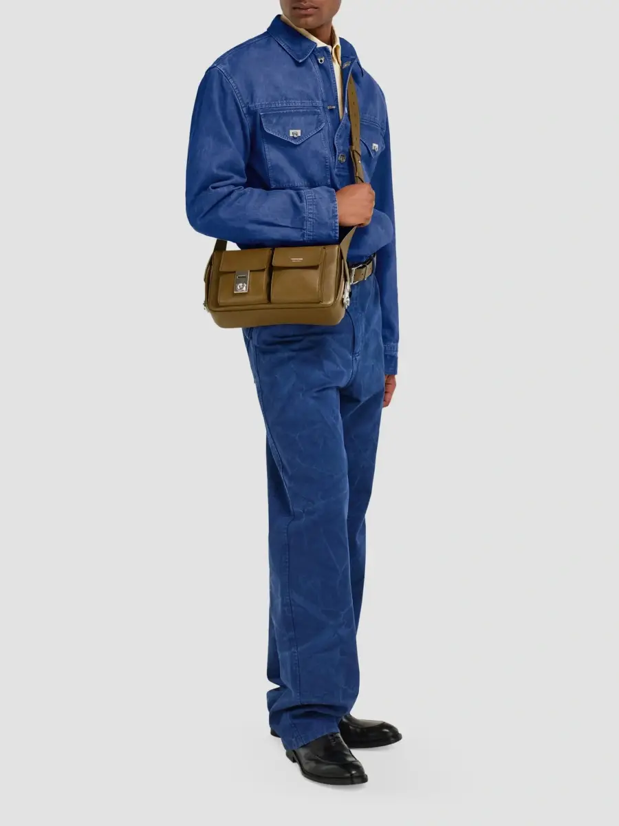 Ferragamo Men's Hug Buckle Utility Shoulder Bag | Thumbnail 3 Ferragamo Men's Hug Buckle Utility Shoulder Bag | Thumbnail 3