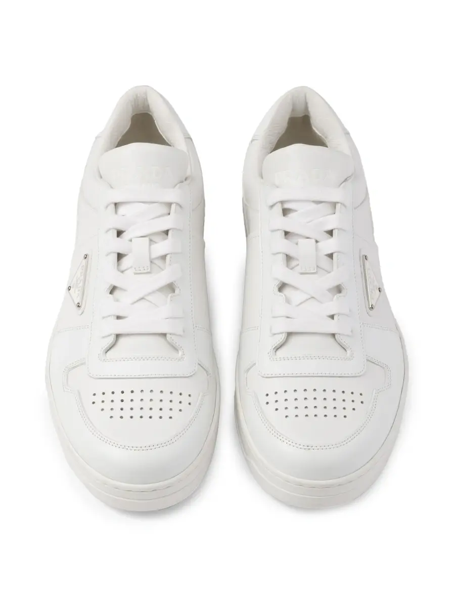 Prada Men's Downtown Leather Sneakers | Thumbnail 4 Prada Men's Downtown Leather Sneakers | Thumbnail 4