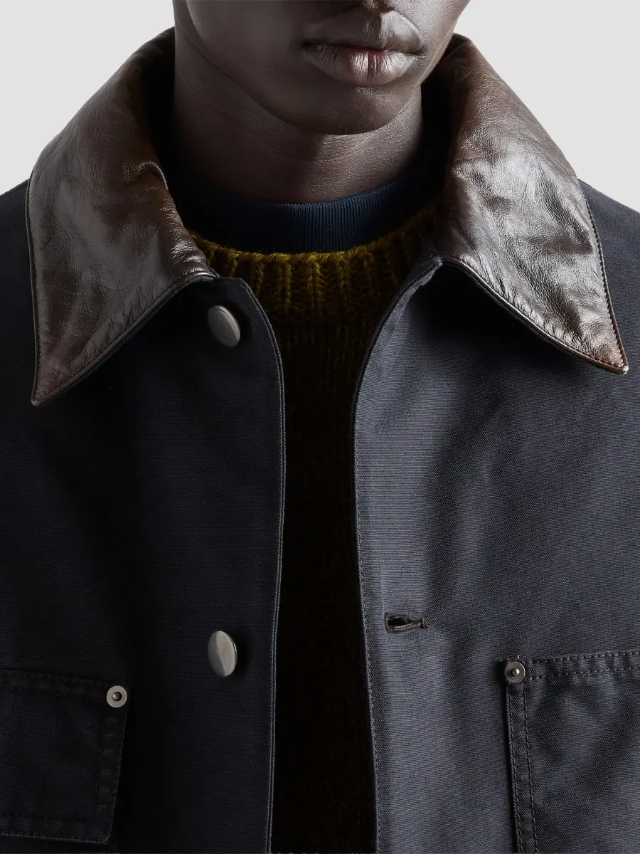 Prada Men's Medium-Weight Technical Cotton Down Jacket | Thumbnail 6