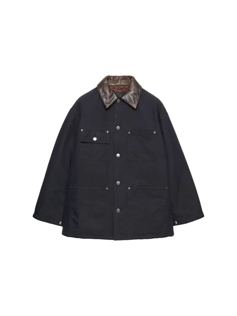 Prada Men's Medium-Weight Technical Cotton Down Jacket