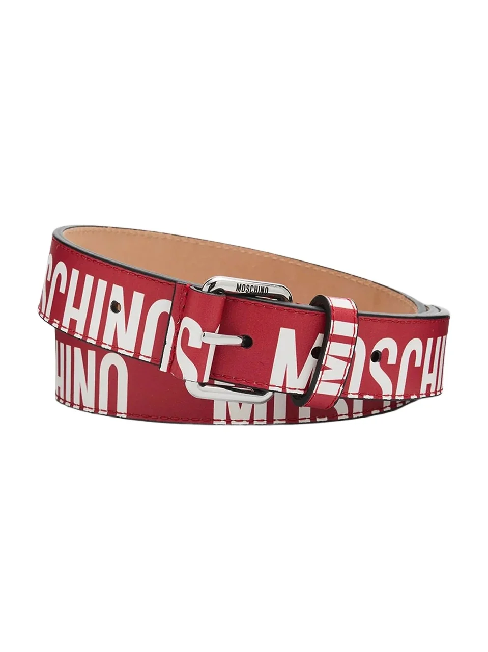 MOSCHINO Men's Logo Leather Belt