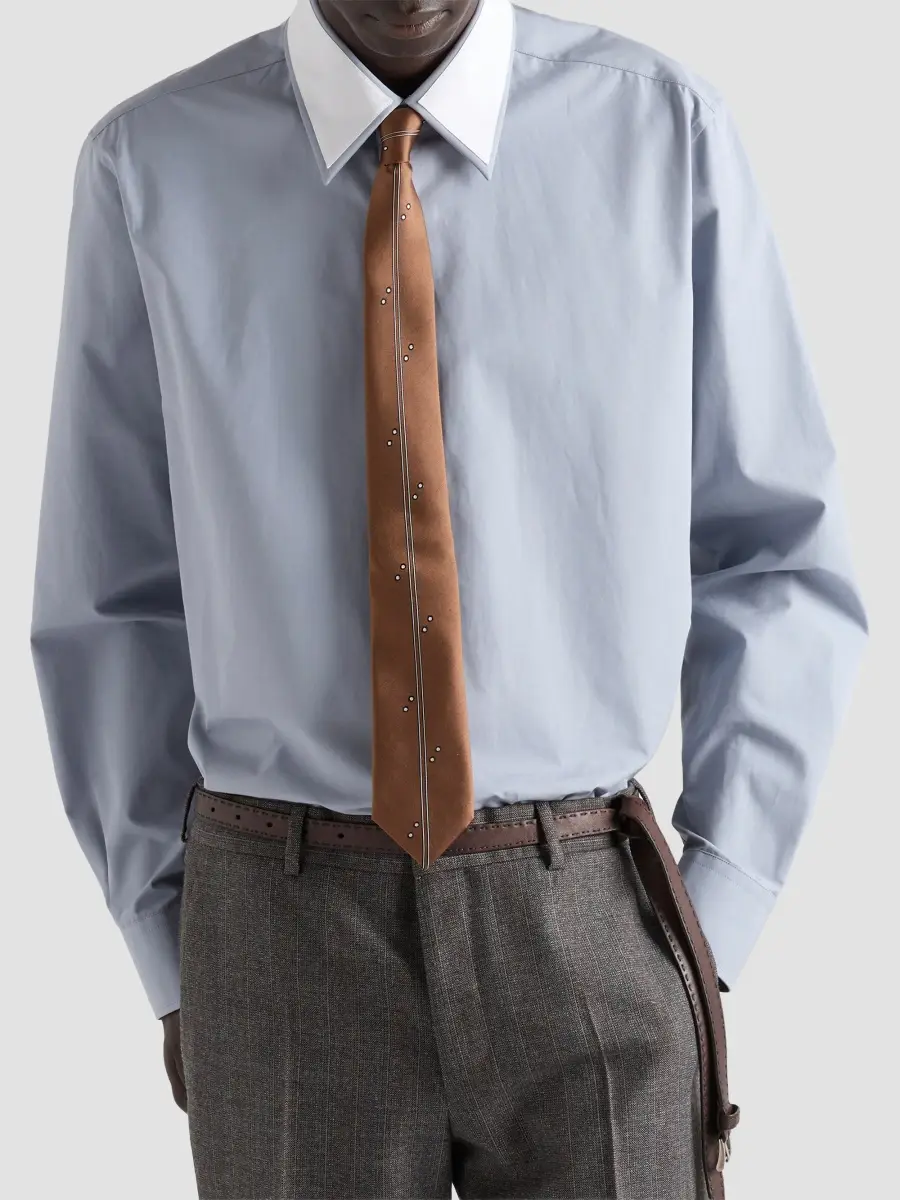 Prada Men's Cotton Shirt | Thumbnail 3 Prada Men's Cotton Shirt | Thumbnail 3