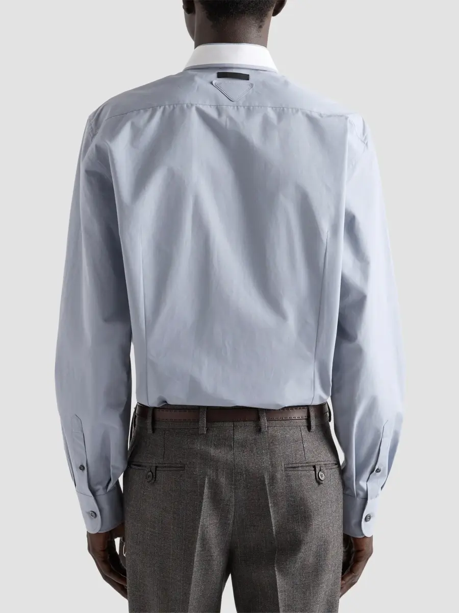 Prada Men's Cotton Shirt | Thumbnail 4 Prada Men's Cotton Shirt | Thumbnail 4