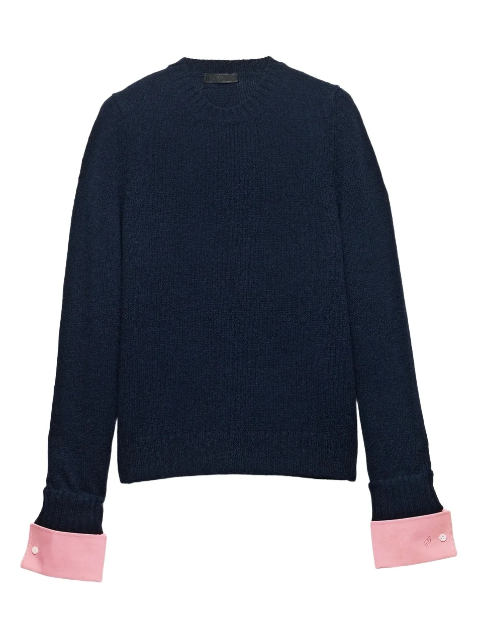 Prada Men's Shetland Wool Crewneck Sweater