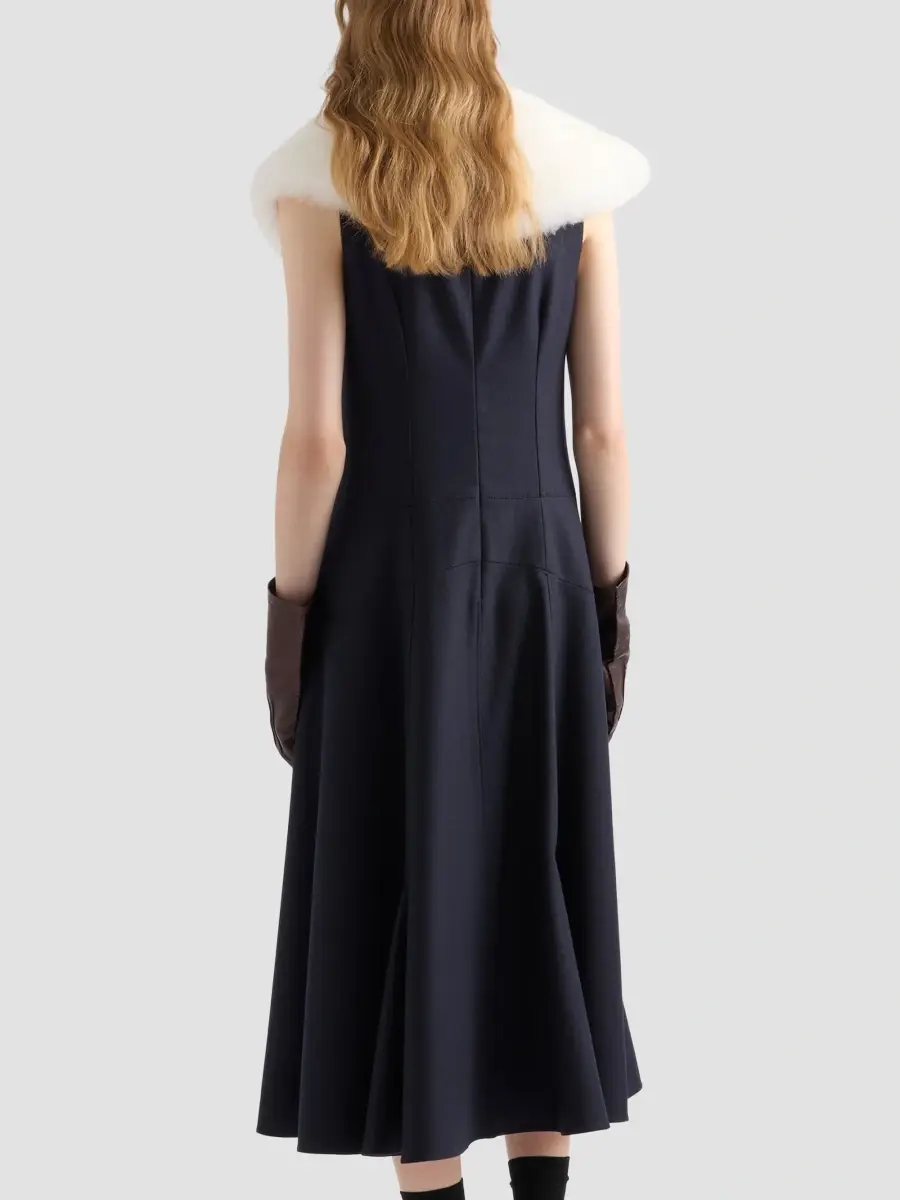Prada Women's Wool Dress | Thumbnail 3 Prada Women's Wool Dress | Thumbnail 3