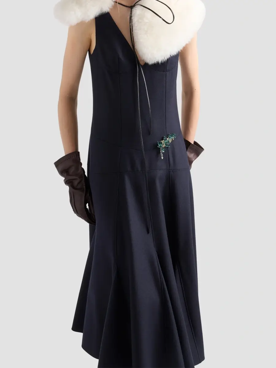 Prada Women's Wool Dress | Thumbnail 4 Prada Women's Wool Dress | Thumbnail 4
