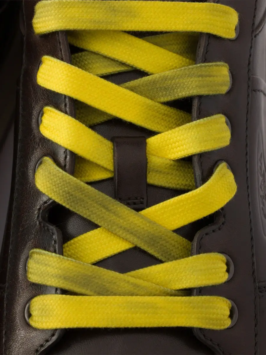 Prada Men's Downtown Aged Leather Sneakers | Thumbnail 4 Prada Men's Downtown Aged Leather Sneakers | Thumbnail 4