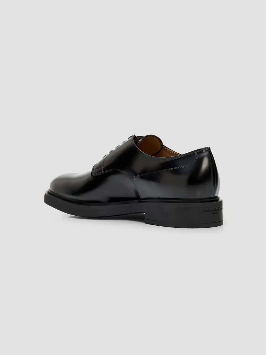 Gianvito Rossi Men's William Smart Antigraffio Leather Derby Shoes | Thumbnail 4 Gianvito Rossi Men's William Smart Antigraffio Leather Derby Shoes | Thumbnail 4