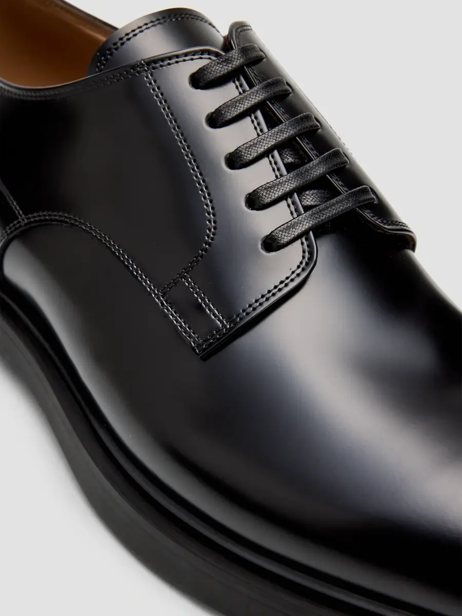 Gianvito Rossi Men's William Smart Antigraffio Leather Derby Shoes | Thumbnail 5 Gianvito Rossi Men's William Smart Antigraffio Leather Derby Shoes | Thumbnail 5