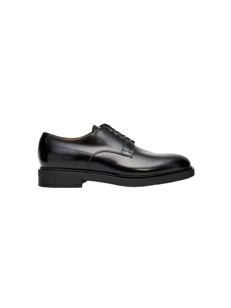 Gianvito Rossi Men's William Smart Antigraffio Leather Derby Shoes
