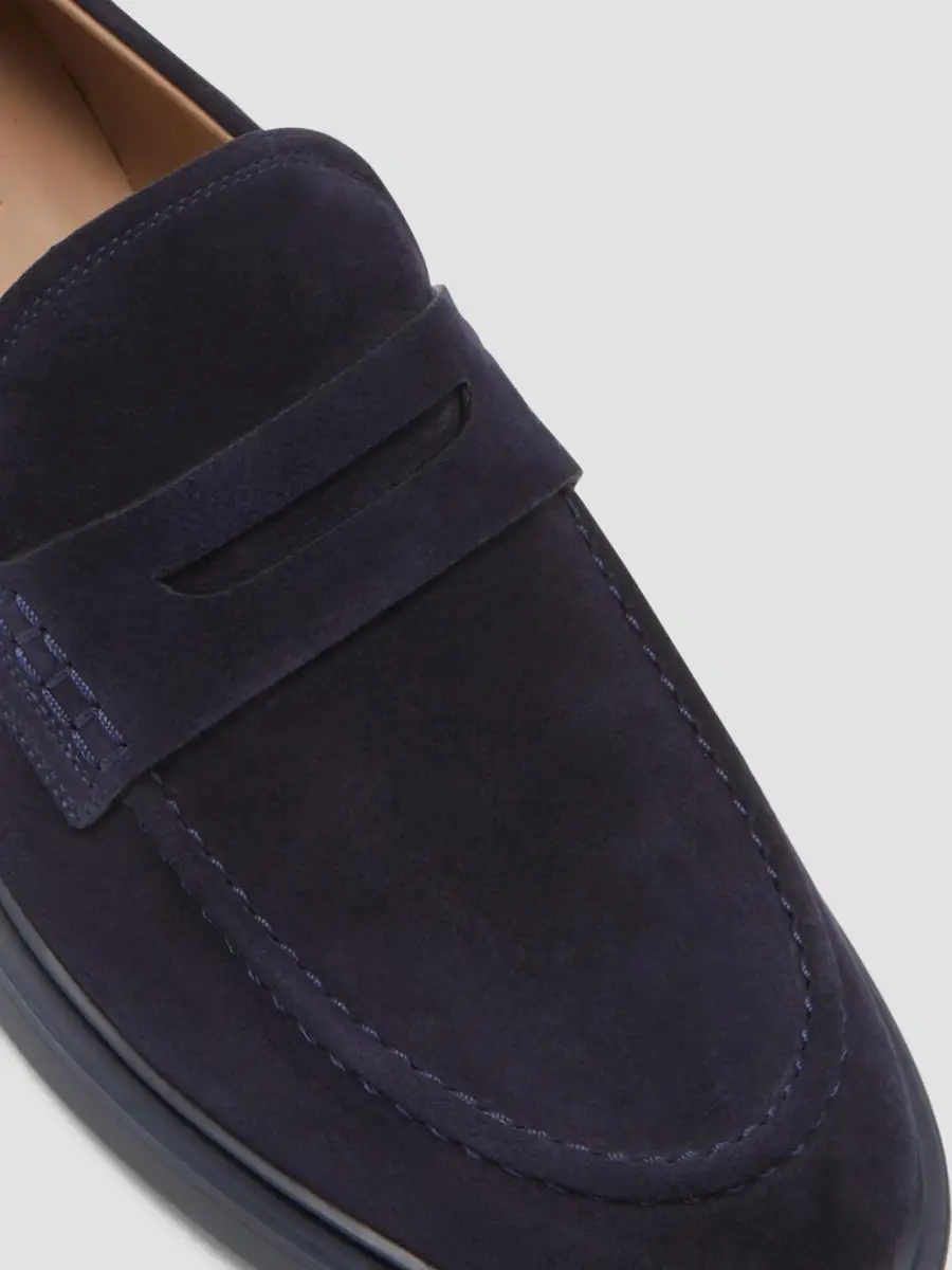 Gianvito Rossi Men's Harris Suede Penny Loafers | Thumbnail 5 Gianvito Rossi Men's Harris Suede Penny Loafers | Thumbnail 5