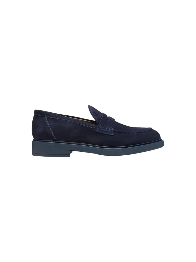 Gianvito Rossi Men's Harris Suede Penny Loafers