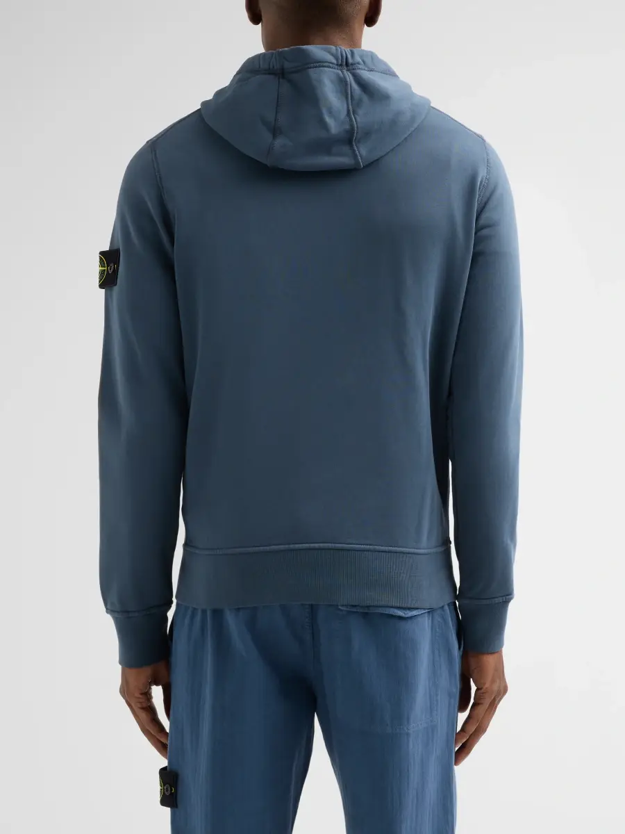 Stone Island Men's Cotton Drawstring Hoodie | Thumbnail 3 Stone Island Men's Cotton Drawstring Hoodie | Thumbnail 3