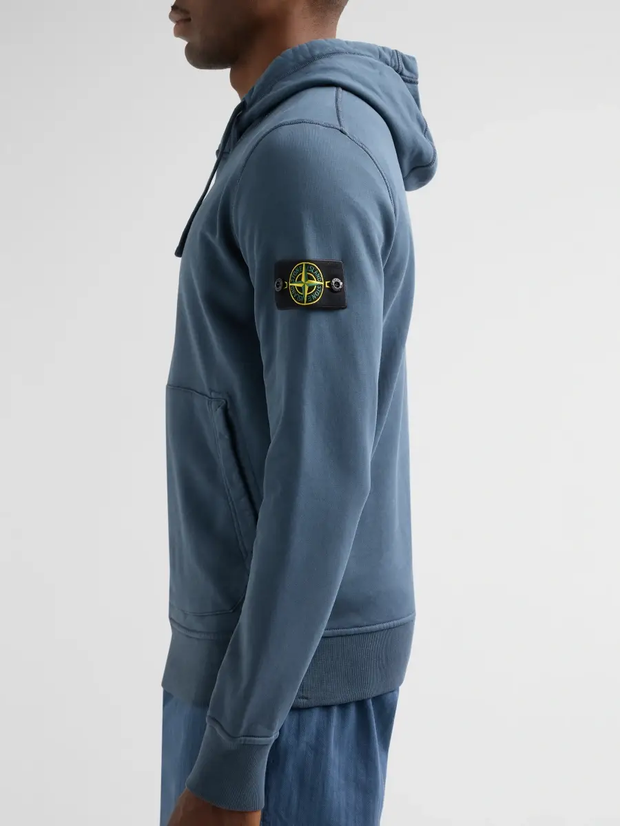 Stone Island Men's Cotton Drawstring Hoodie | Thumbnail 5 Stone Island Men's Cotton Drawstring Hoodie | Thumbnail 5