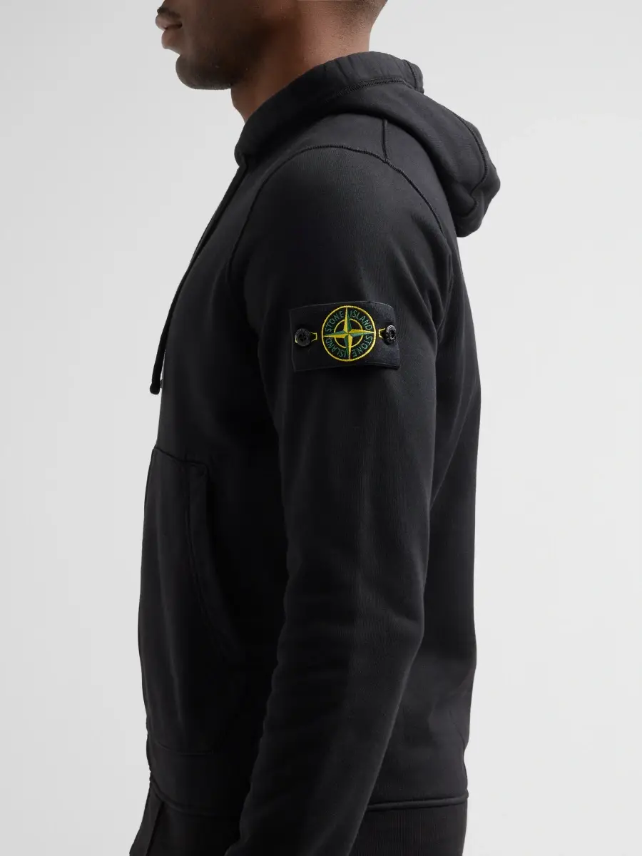 Stone Island Men's Cotton Drawstring Hoodie | Thumbnail 5 Stone Island Men's Cotton Drawstring Hoodie | Thumbnail 5