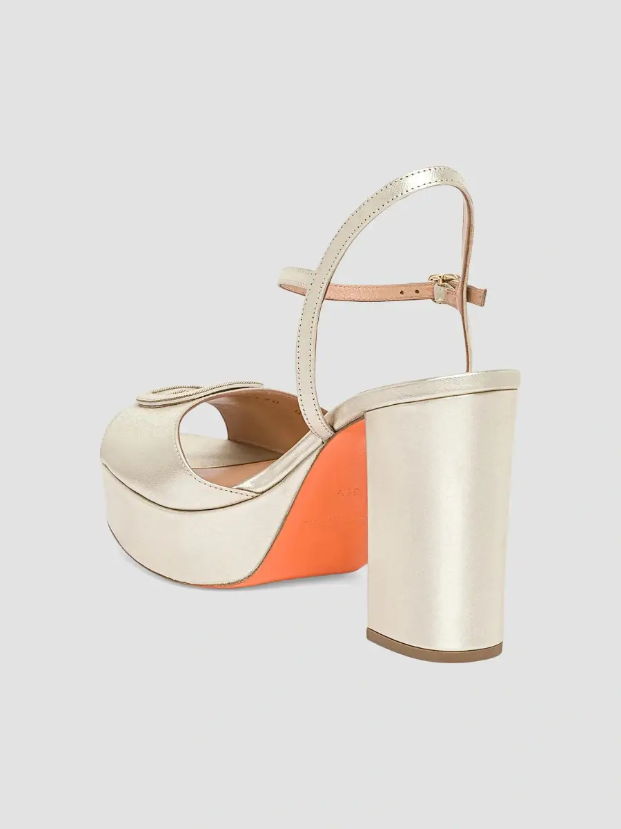 Santoni Women's Carla 60MM Metallic Leather Platform Sandals | Thumbnail 3 Santoni Women's Carla 60MM Metallic Leather Platform Sandals | Thumbnail 3