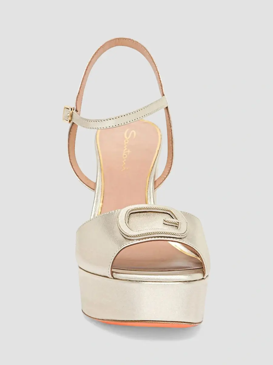Santoni Women's Carla 60MM Metallic Leather Platform Sandals | Thumbnail 4 Santoni Women's Carla 60MM Metallic Leather Platform Sandals | Thumbnail 4