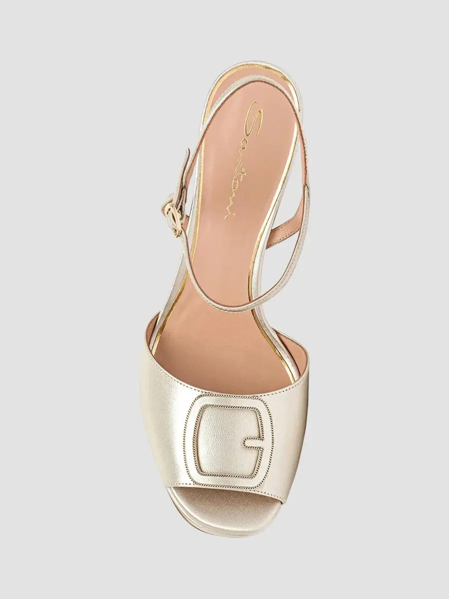 Santoni Women's Carla 60MM Metallic Leather Platform Sandals | Thumbnail 5 Santoni Women's Carla 60MM Metallic Leather Platform Sandals | Thumbnail 5