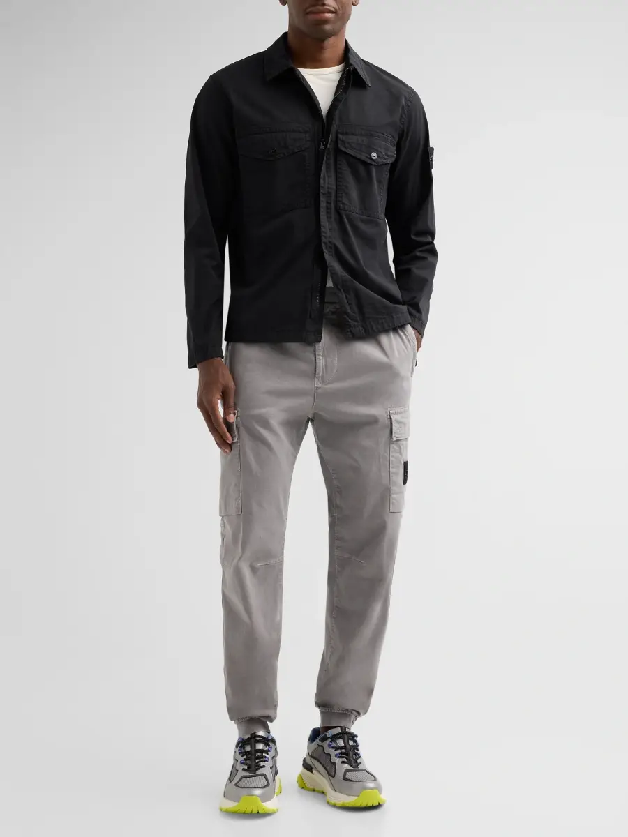 Stone Island Men's Stretch-Cotton Overshirt | Thumbnail 2 Stone Island Men's Stretch-Cotton Overshirt | Thumbnail 2