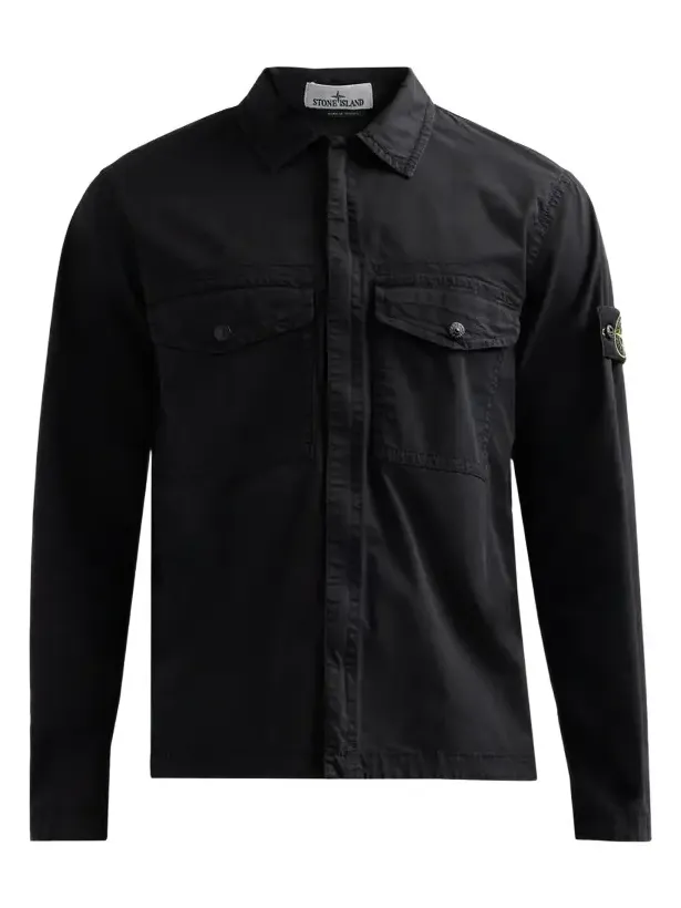 Stone Island Men's Stretch-Cotton Overshirt