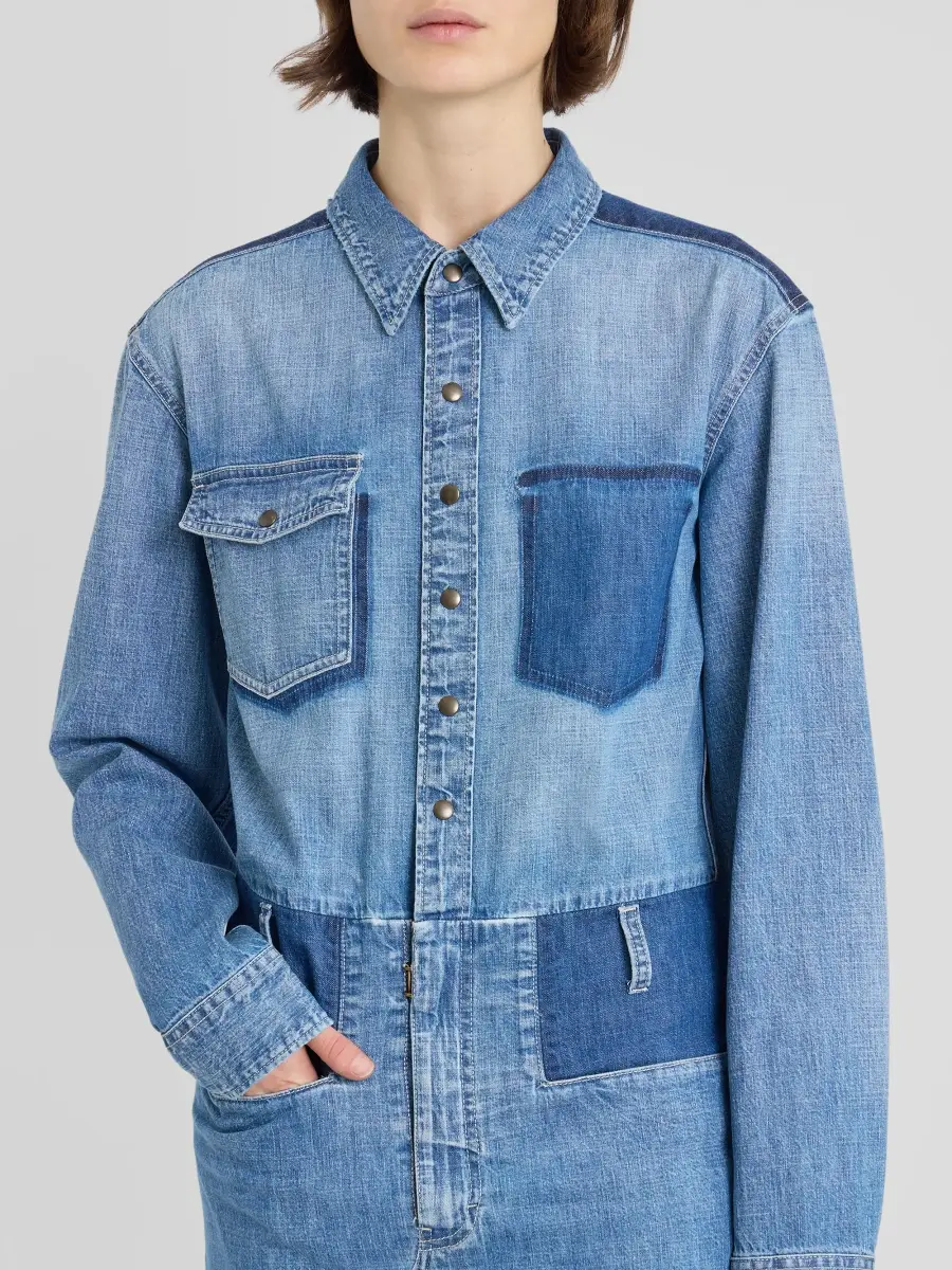 Maison Margiela Women's Denim Midi Shirtdress | Thumbnail 5 Maison Margiela Women's Denim Midi Shirtdress | Thumbnail 5