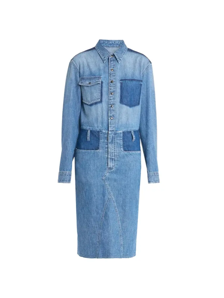 Maison Margiela Women's Denim Midi Shirtdress