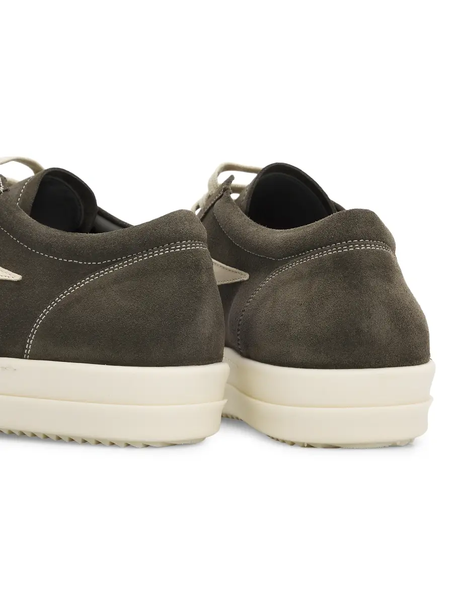 Rick Owens Men's Vintage Sneaks Suede Low-Top Sneakers | Thumbnail 3