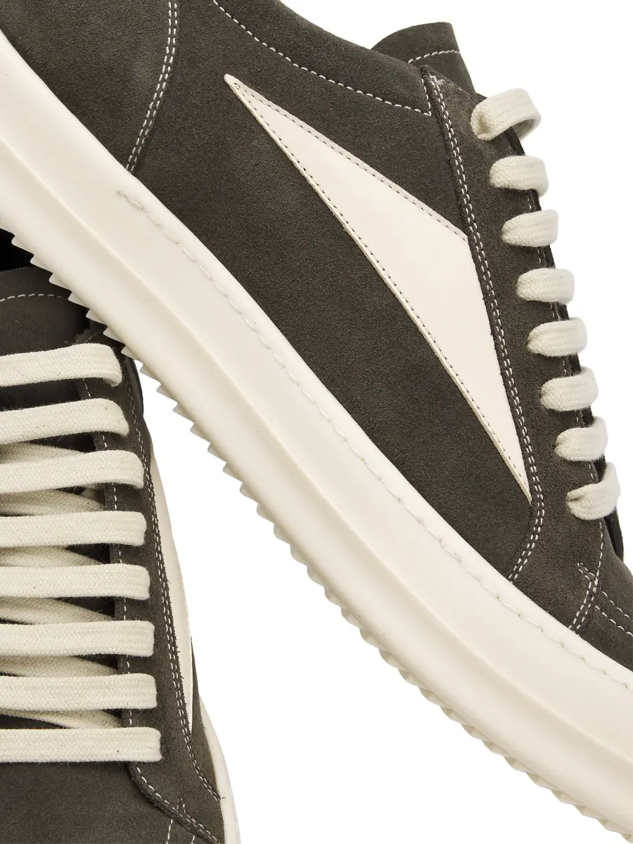 Rick Owens Men's Vintage Sneaks Suede Low-Top Sneakers | Thumbnail 5
