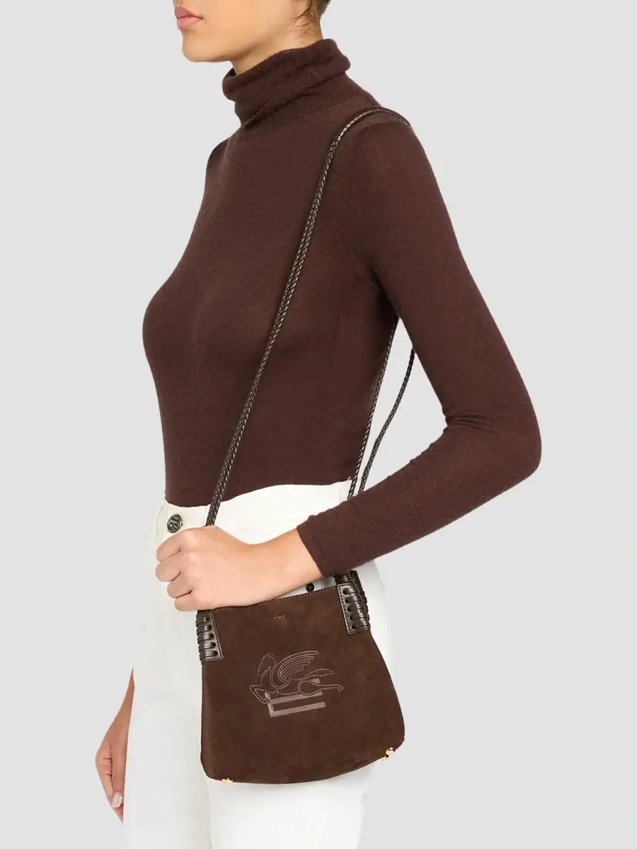 Etro Women's Libra Extra-Small Suede Shoulder Bag | Thumbnail 2 Etro Women's Libra Extra-Small Suede Shoulder Bag | Thumbnail 2