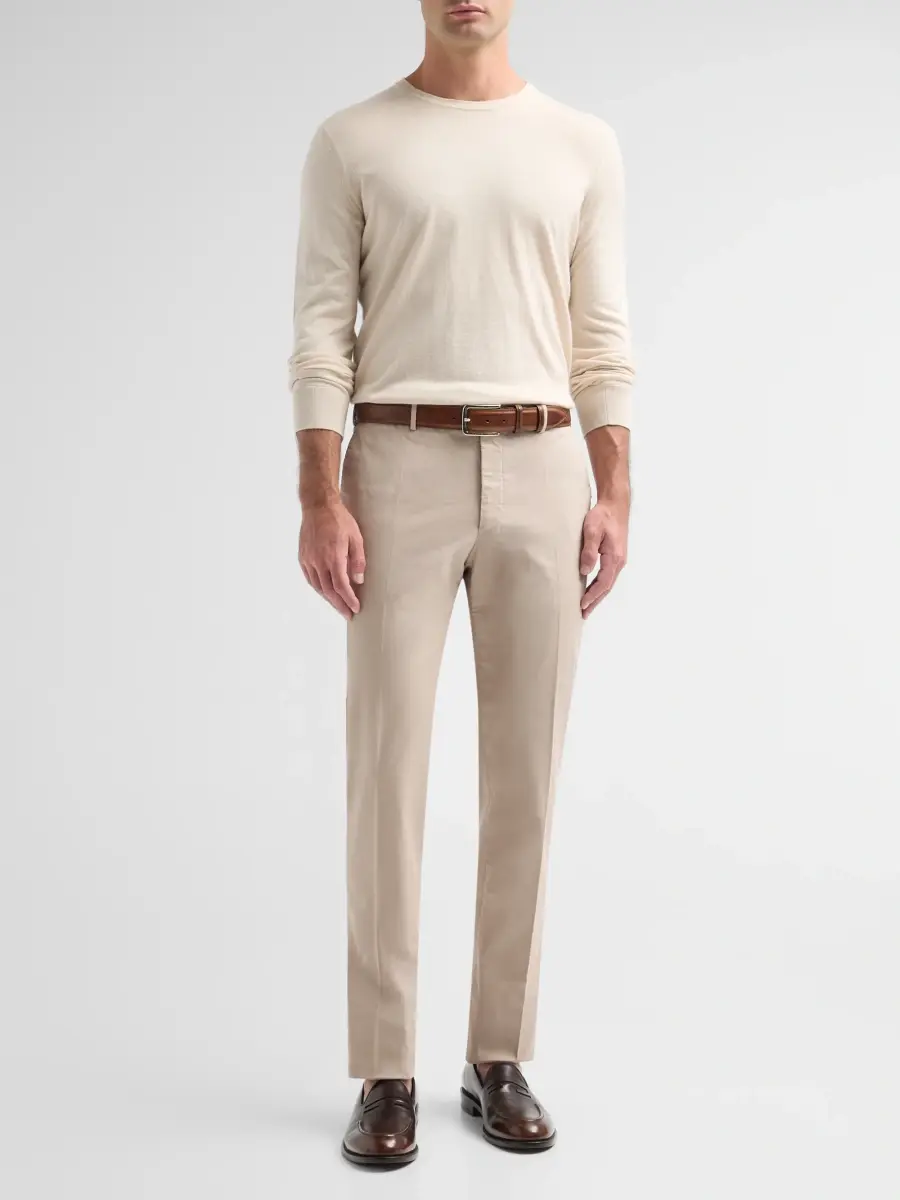 Incotex Men Royal Battavia Cotton-Blend Trousers | Thumbnail 2
