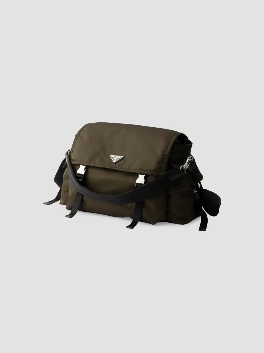 Prada Men's Explore Re-Nylon and Leather Bag - Green | Thumbnail 4 Prada Men's Explore Re-Nylon and Leather Bag - Green | Thumbnail 4