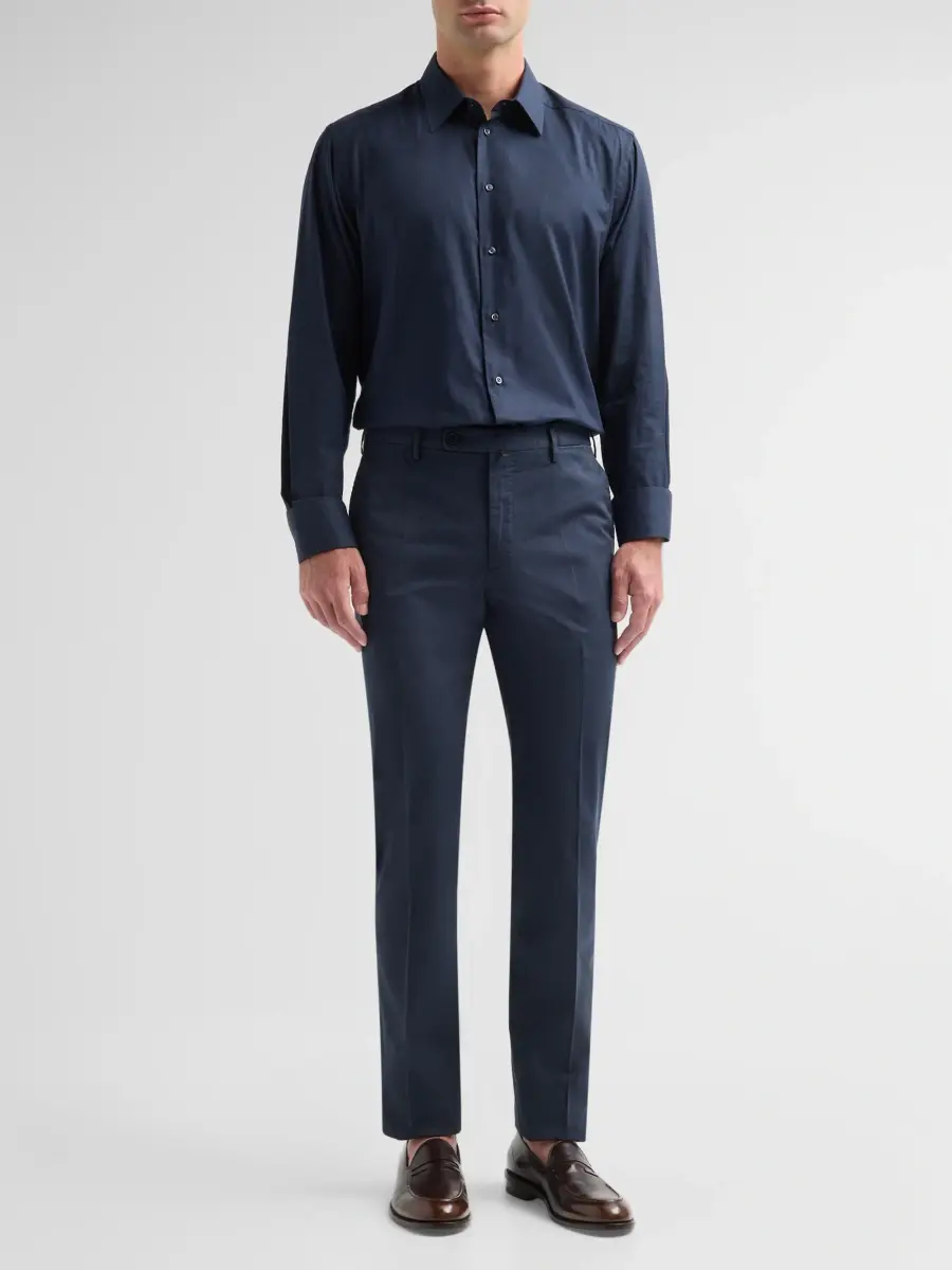 Incotex Men Royal Battavia Cotton-Blend Trousers | Thumbnail 2 Incotex Men Royal Battavia Cotton-Blend Trousers | Thumbnail 2