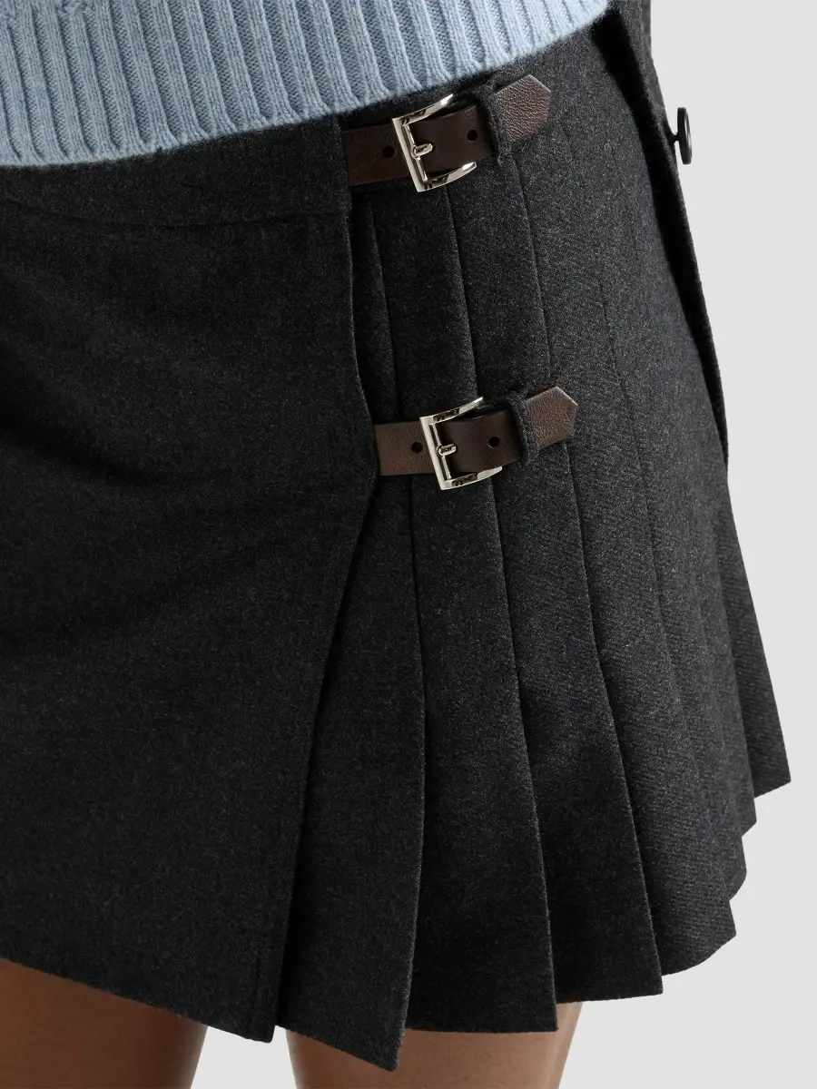 Prada Women's Wool Mini-Skirt | Thumbnail 6 Prada Women's Wool Mini-Skirt | Thumbnail 6