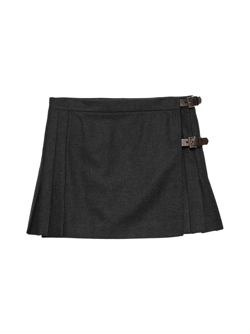 Prada Women's Wool Mini-Skirt