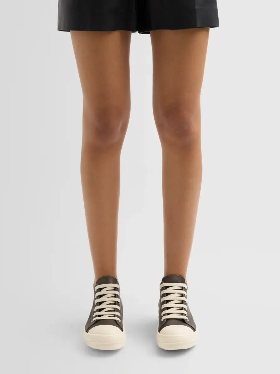 Rick Owens Women's Scarpe Leather Low-Top Sneakers | Thumbnail 2
