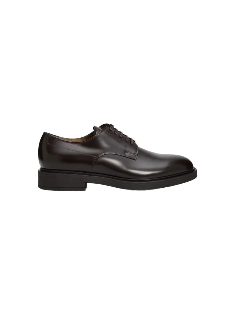 Gianvito Rossi Men's William Smart Antigraffio Leather Derby Shoes