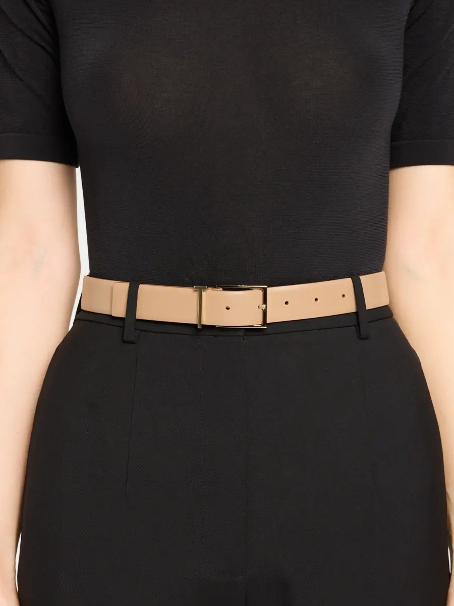 Tom Ford Women's T Loop Leather Belt | Thumbnail 2 Tom Ford Women's T Loop Leather Belt | Thumbnail 2