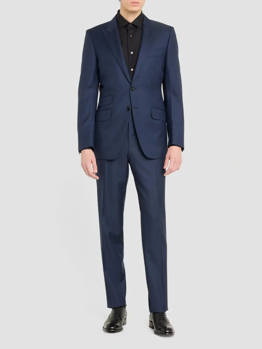 Tom Ford Men's Modern-Fit Sharkskin Wool Suit | Thumbnail 2 Tom Ford Men's Modern-Fit Sharkskin Wool Suit | Thumbnail 2