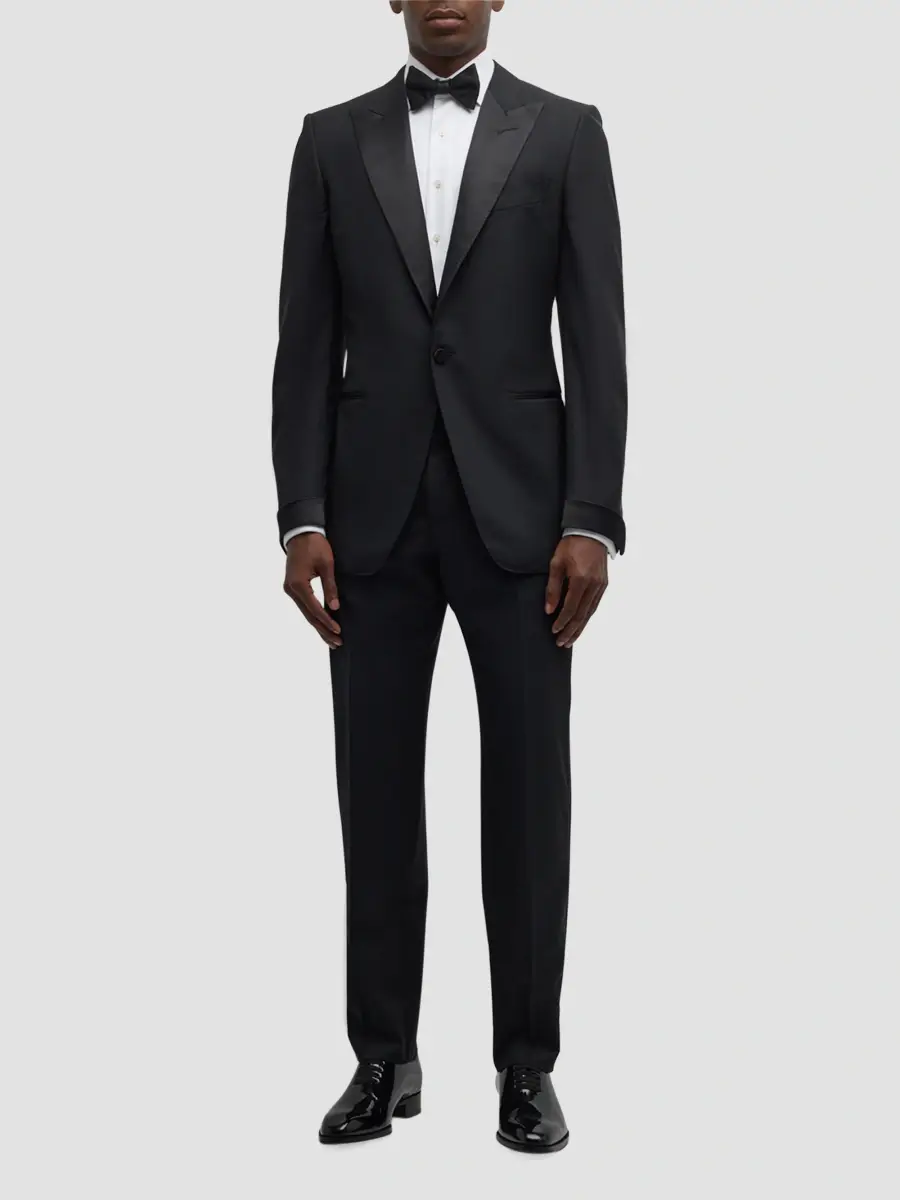 Tom Ford Men's Satin-Lapel Wool Tuxedo | Thumbnail 2 Tom Ford Men's Satin-Lapel Wool Tuxedo | Thumbnail 2