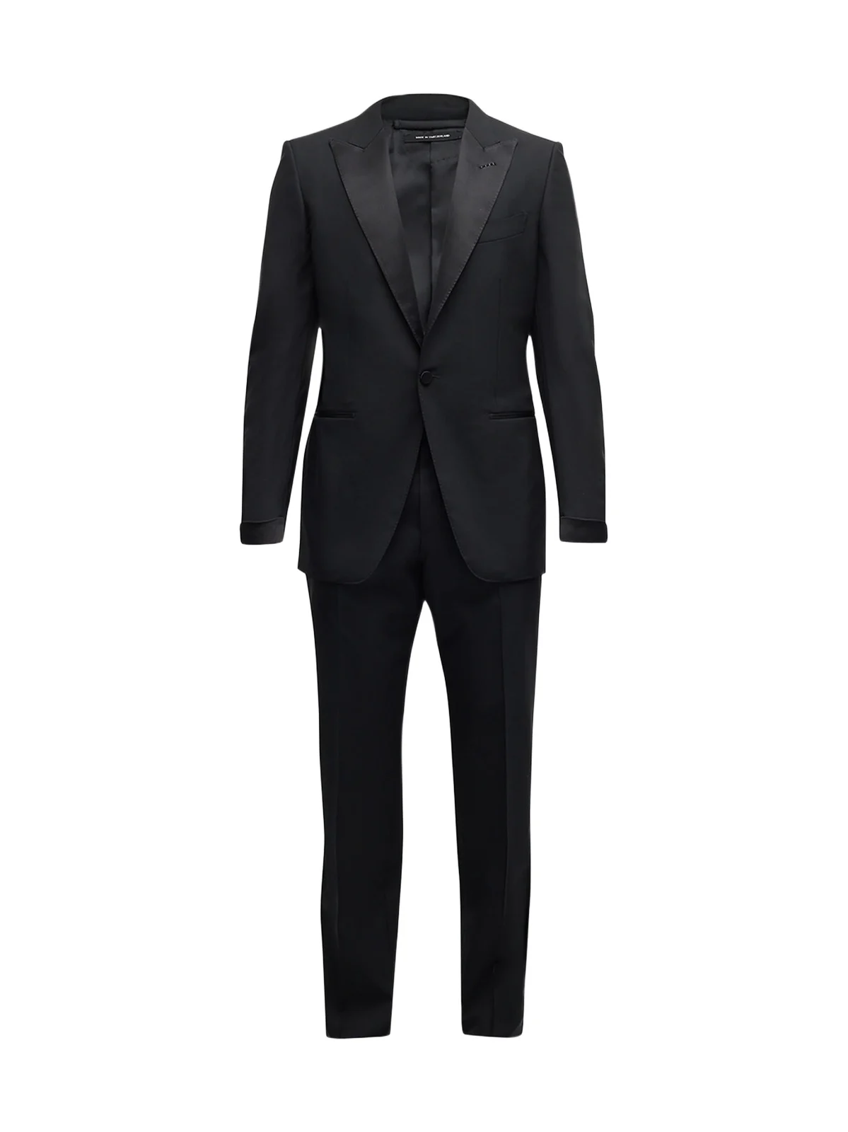 Men's Satin-Lapel Wool Tuxedo