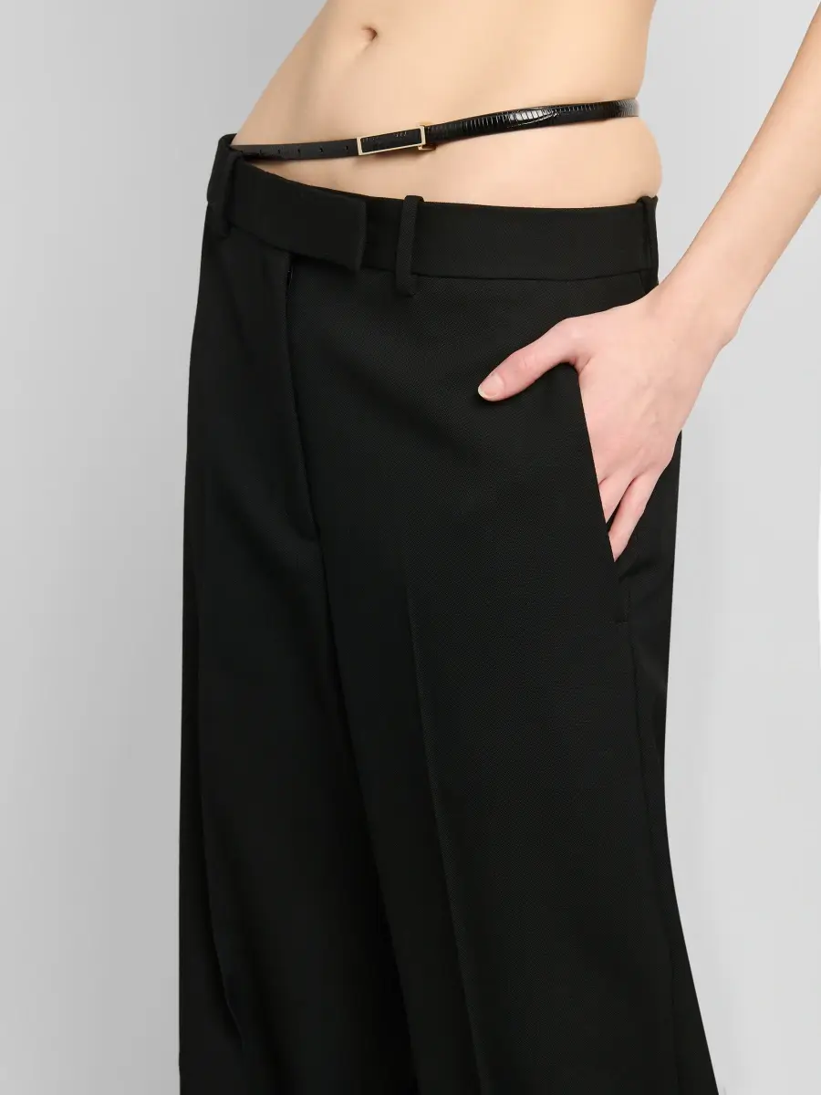 Tom Ford Women's Grain De Poudre Wool Straight-Leg Pants | Thumbnail 5