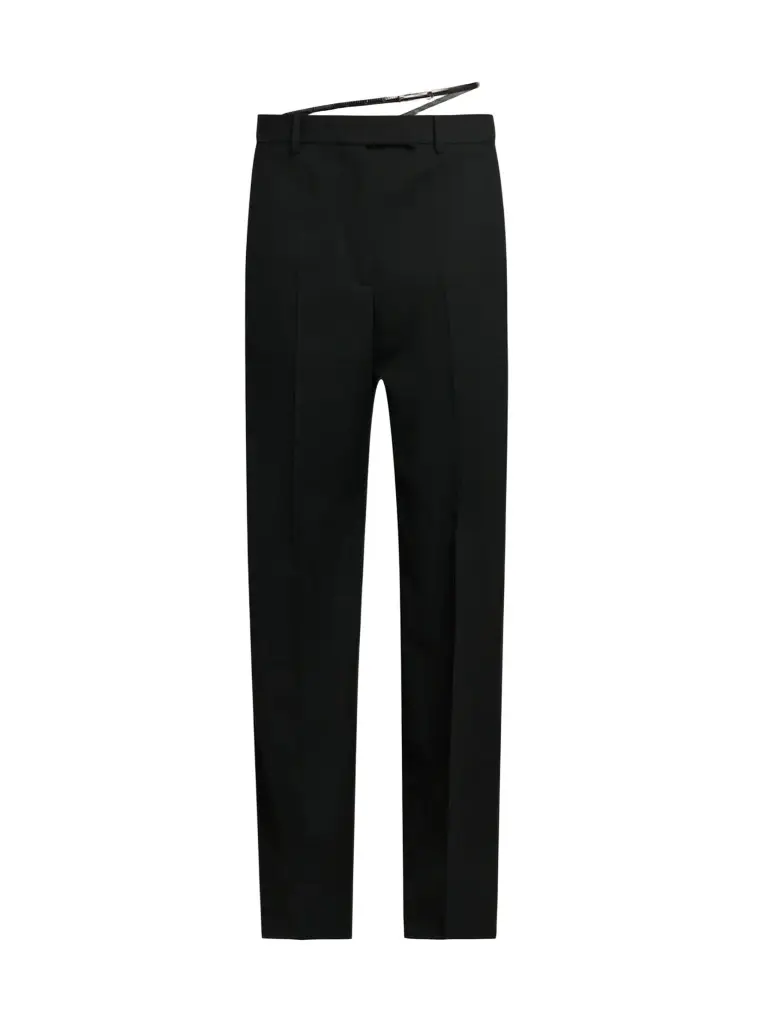Women's Grain De Poudre Wool Straight-Leg Pants Women's Grain De Poudre Wool Straight-Leg Pants