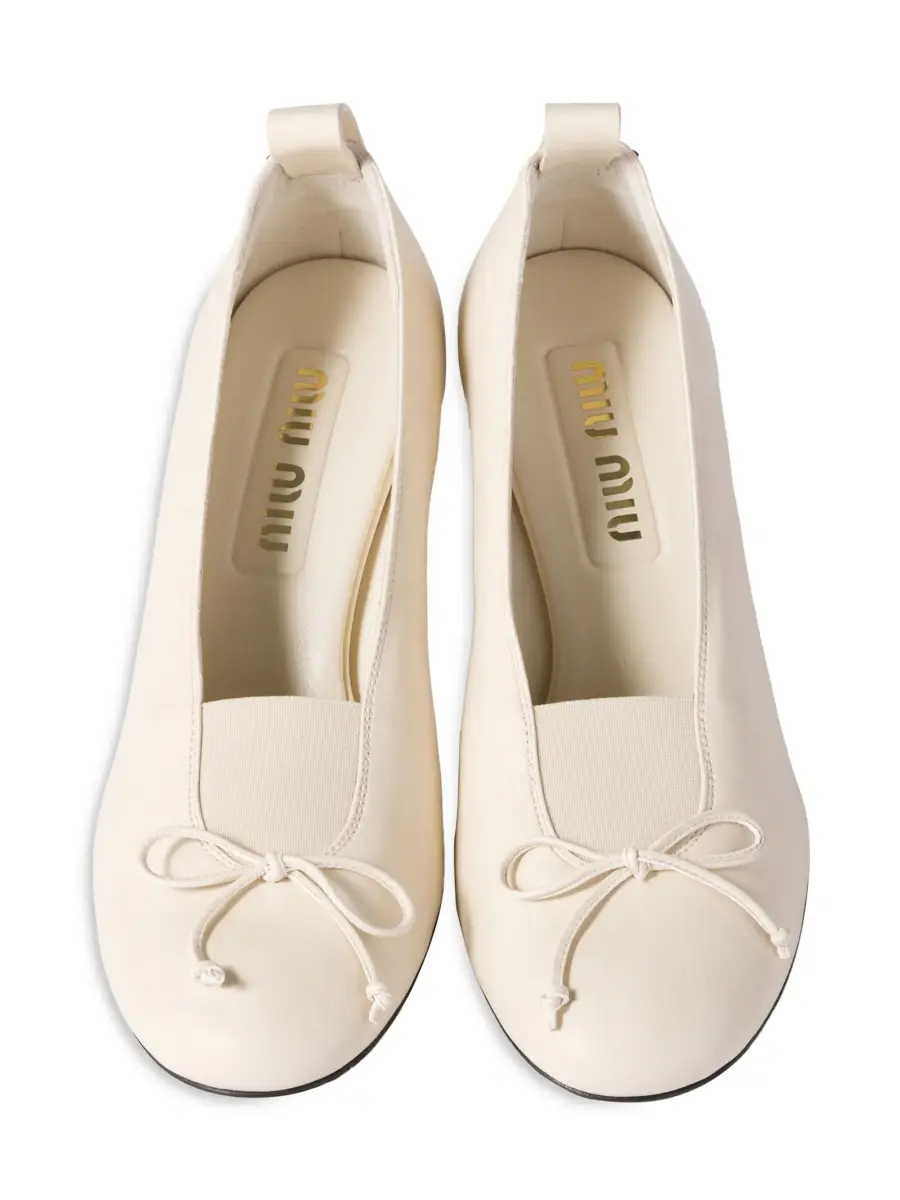 Miu Miu Women's Nappa Leather Pumps | Thumbnail 2 Miu Miu Women's Nappa Leather Pumps | Thumbnail 2