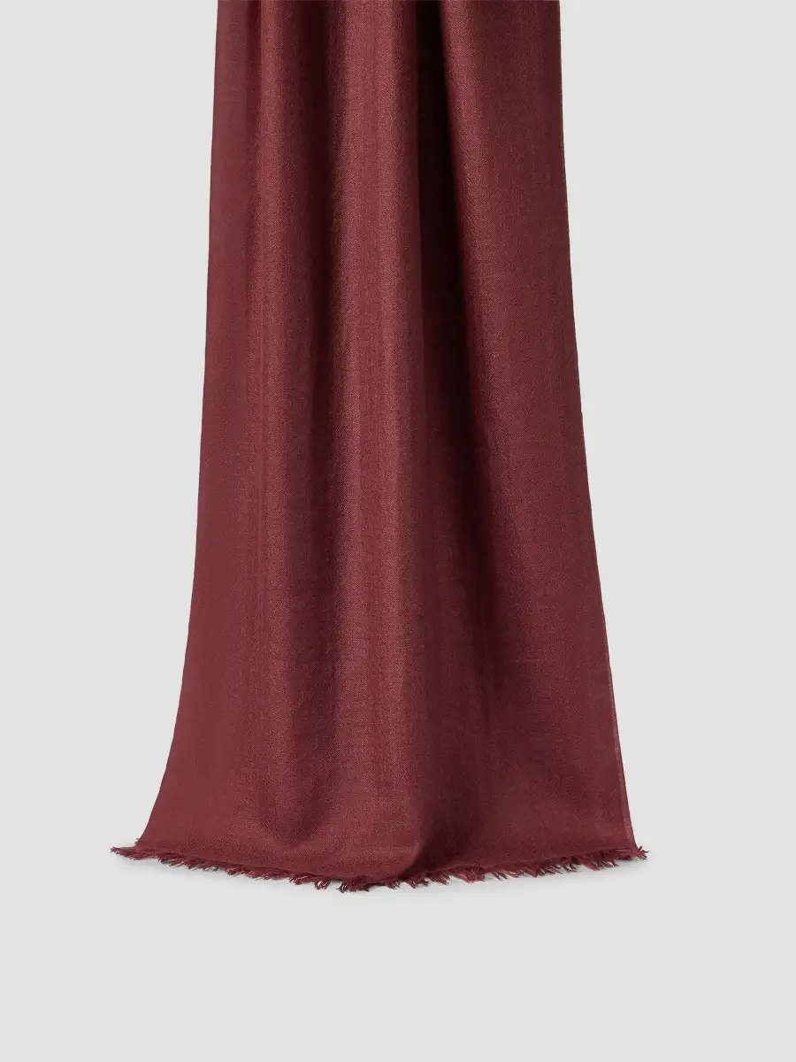 Brunello Cucinelli Women's Cashmere and Silk Scarf - Red | Thumbnail 3 Brunello Cucinelli Women's Cashmere and Silk Scarf - Red | Thumbnail 3