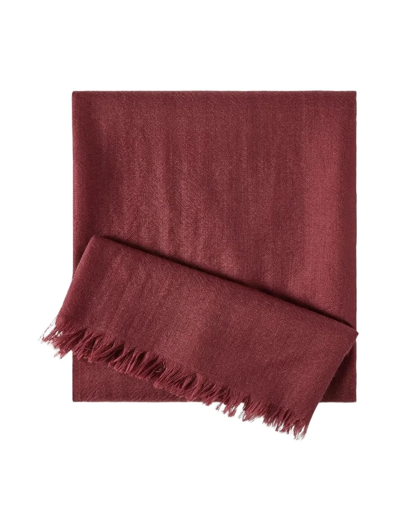 Women's Cashmere and Silk Scarf - Red Women's Cashmere and Silk Scarf - Red