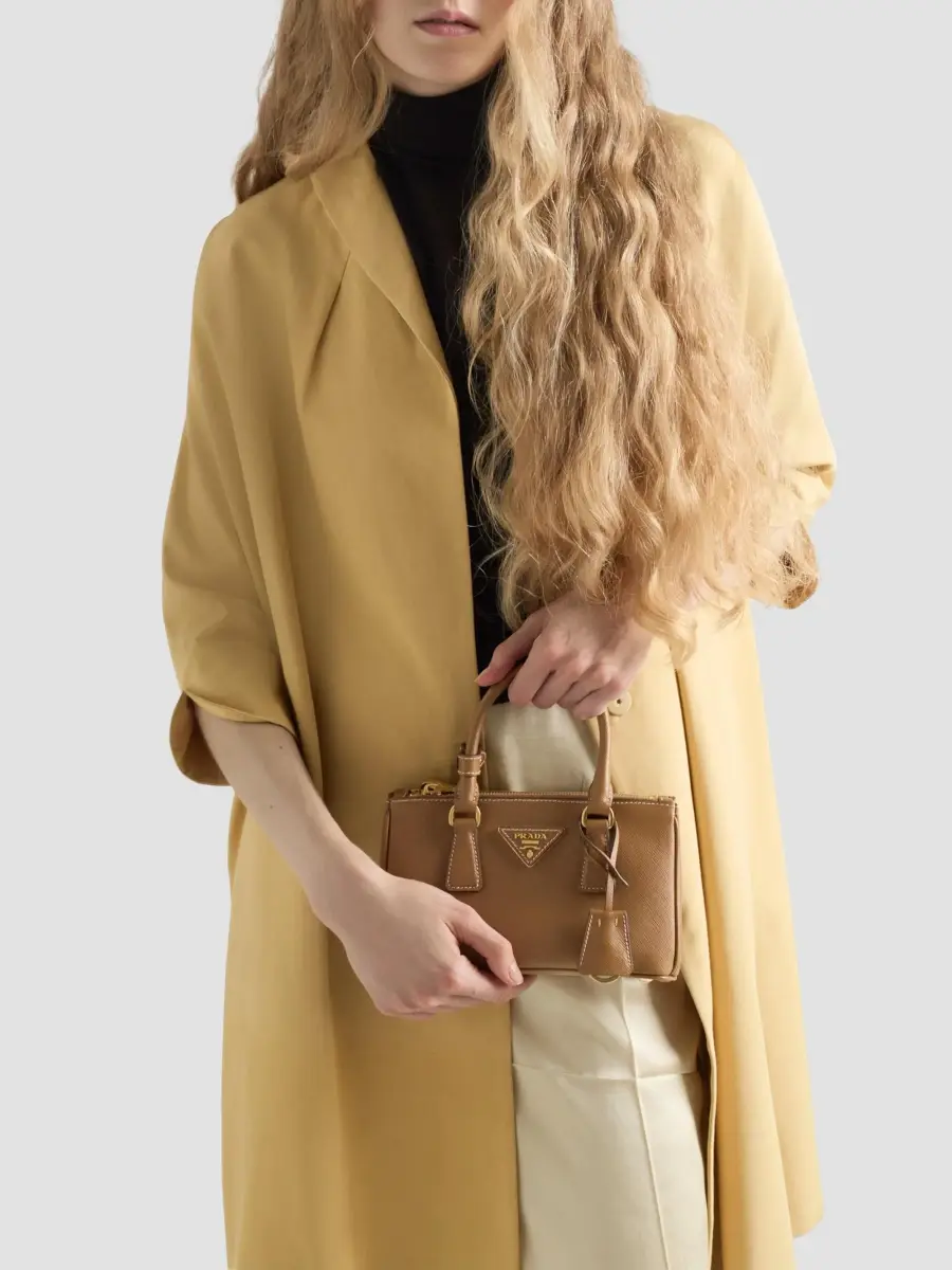 Prada Women's Galleria Saffiano Leather Mini Top Handle Bag | Thumbnail 4 Prada Women's Galleria Saffiano Leather Mini Top Handle Bag | Thumbnail 4