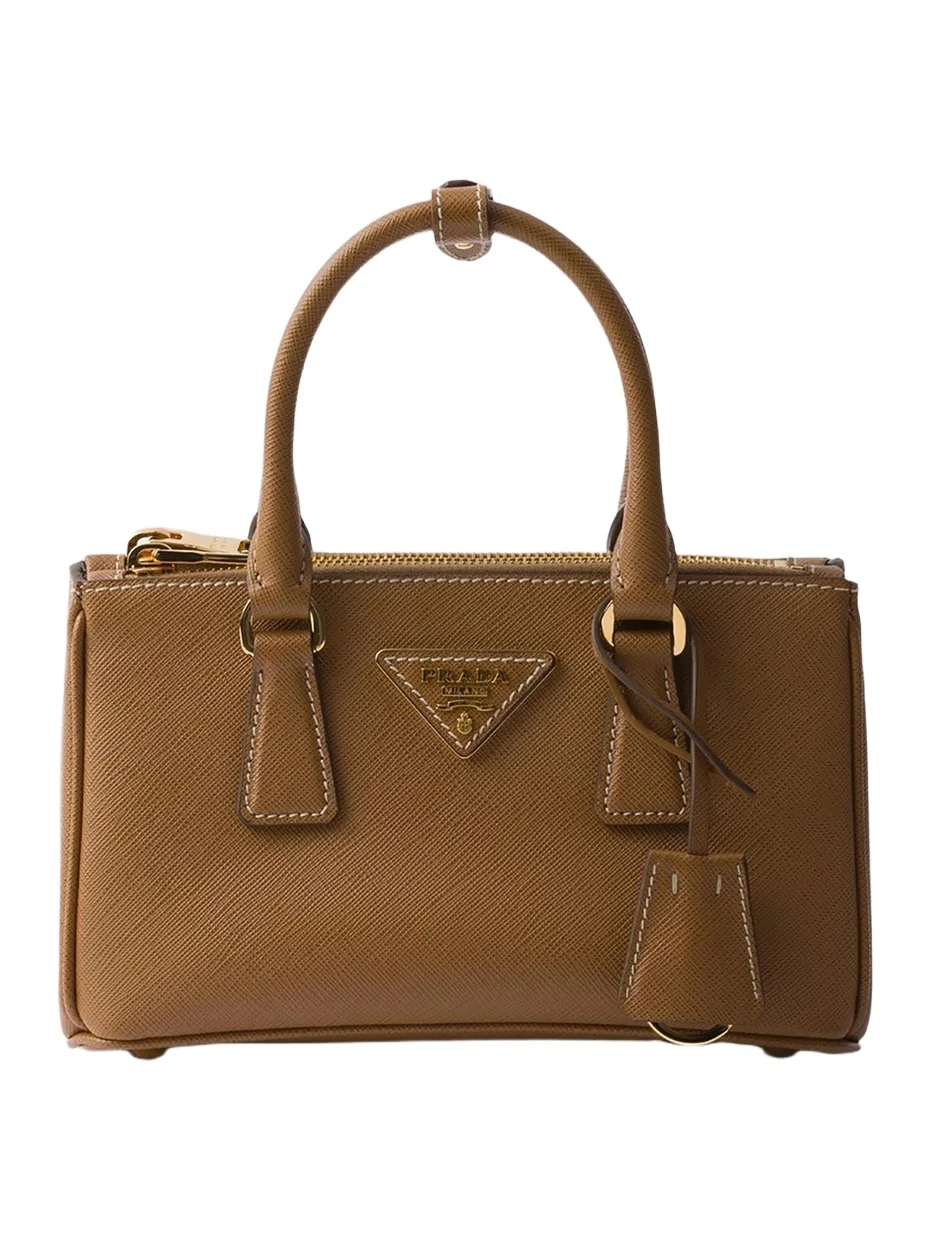 Prada Women's Galleria Saffiano Leather Mini Top Handle Bag