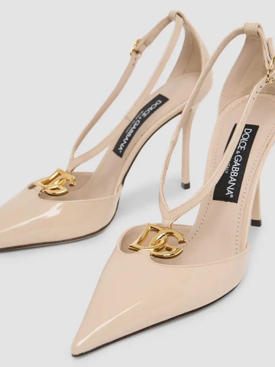Dolce & Gabbana Women's 90MM Logo Leather Pumps | Thumbnail 5 Dolce & Gabbana Women's 90MM Logo Leather Pumps | Thumbnail 5