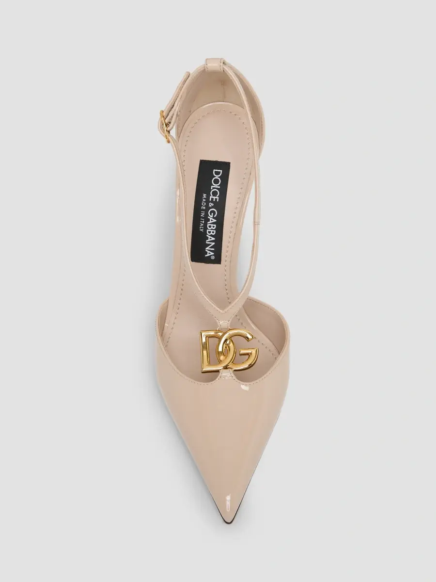 Dolce & Gabbana Women's 90MM Logo Leather Pumps | Thumbnail 6 Dolce & Gabbana Women's 90MM Logo Leather Pumps | Thumbnail 6